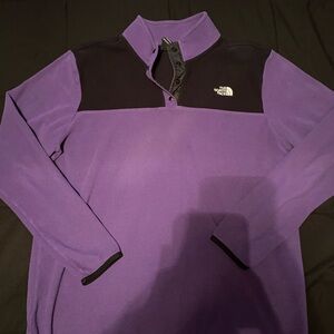 The North Face Women’s Purple and Black Fleece Pullover